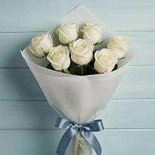 Букет 7 Белых роз Эдлесс Лав #REPLACE_PRED# Суне