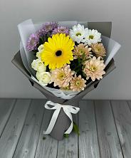Букет цветов из:  Розы, Герберы и Хризантемы в Суне