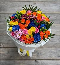 Букет цветов из:  Розы и Хризантемы #REPLACE_PRED# Суне